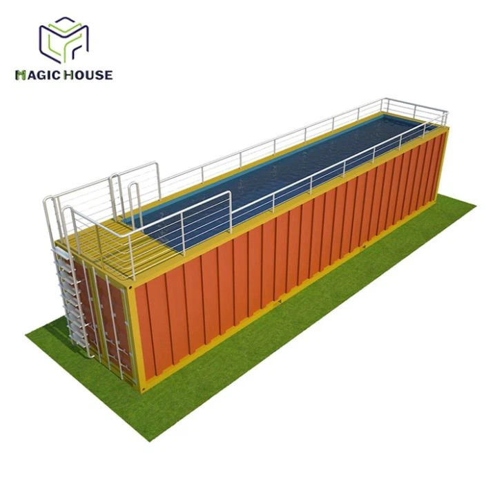 Contenidor d'enviament a piscina exterior