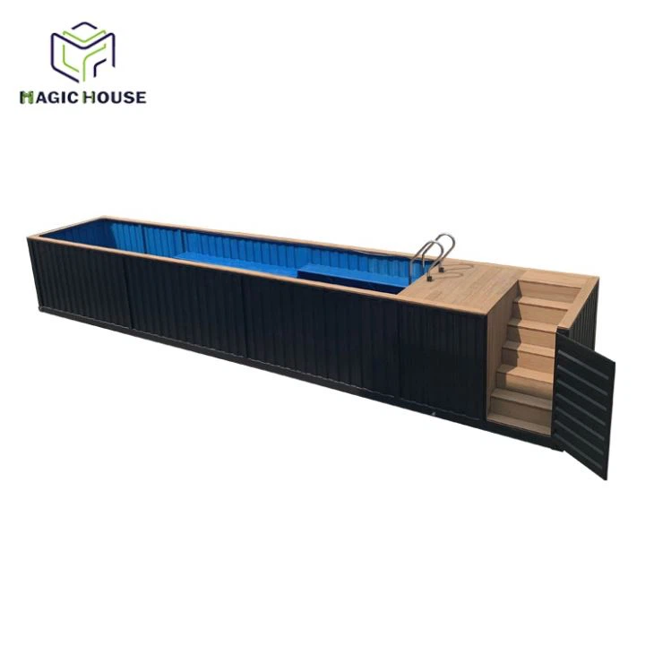 Piscina exterior amb enviament de fibra de vidre